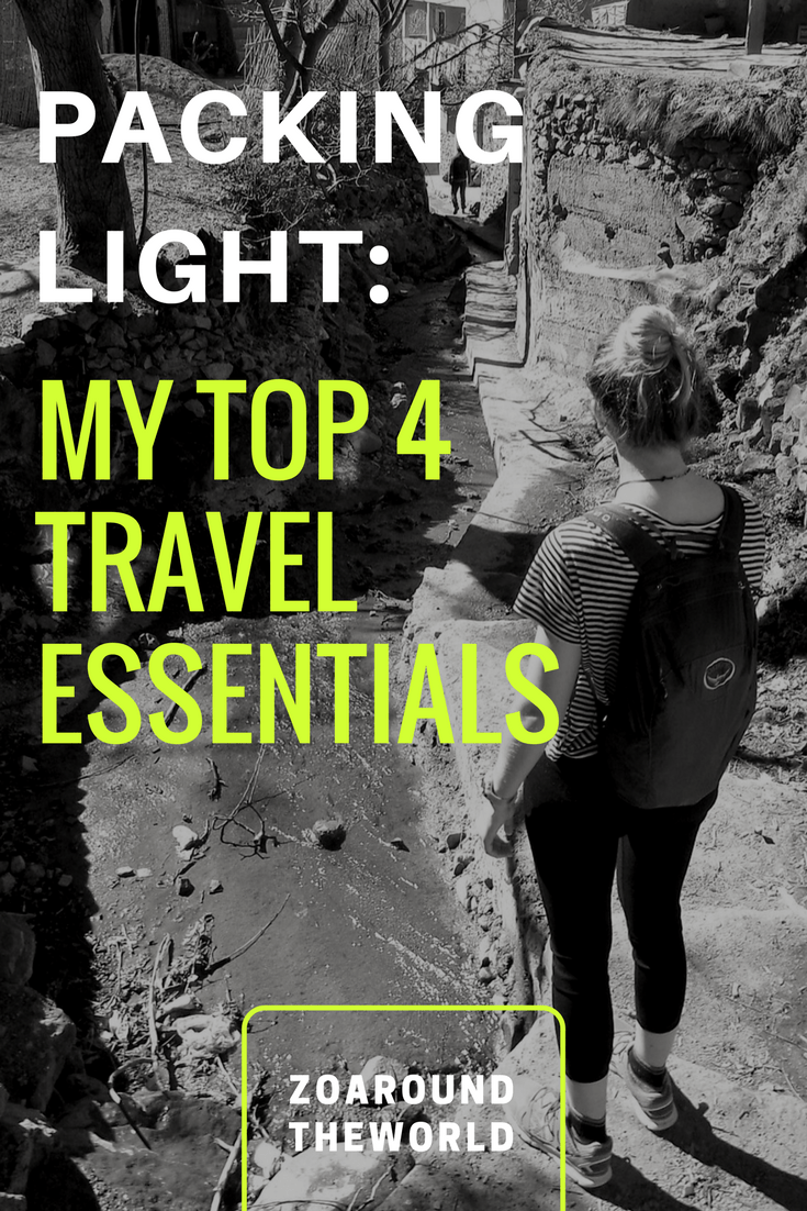 4 travel essentials for packing light