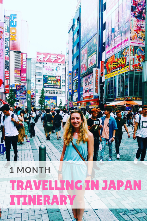 1 month travelling in Japan itinerary